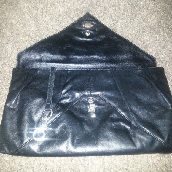RUDSAK - Black Leather Clutch-Buttery Soft Leather-Gorgeous! Excellent Condition - Picture 8 of 8